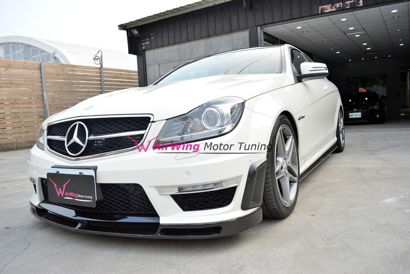 W204 C63 facelift Vorsteiner front lip 1